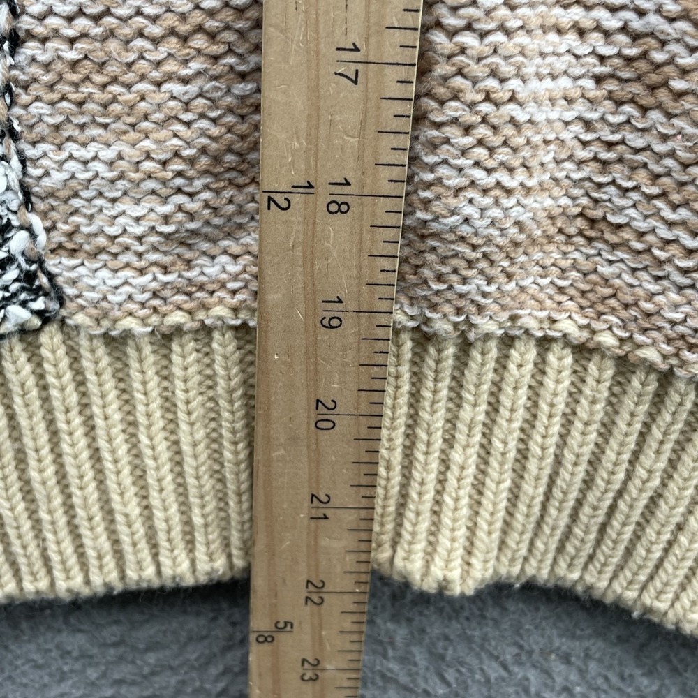 VTG Needles & Yarn Knit Sweater Women Large Patchwork Grandma Cottage ShabbyChic - Picture 6 of 8